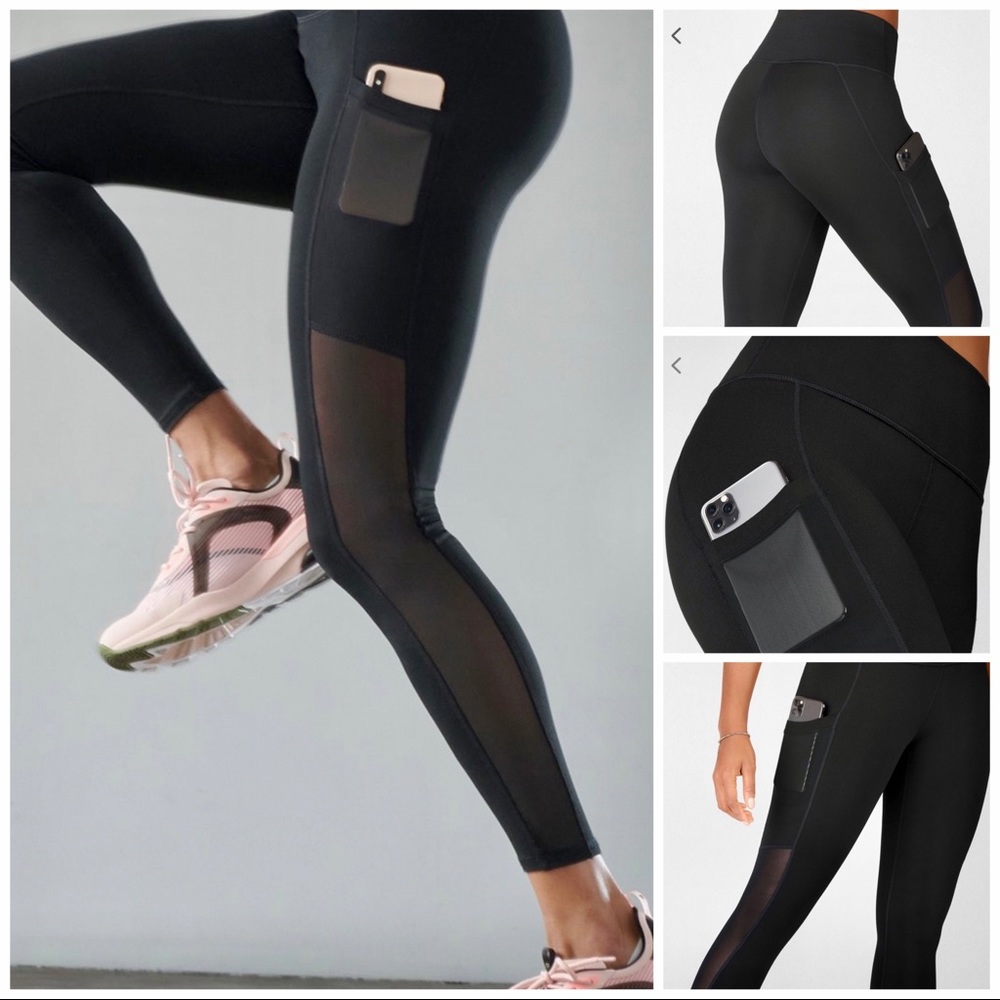Fabletics Small Women’s On-the-Go High Waisted Mesh Leggings. Like New.